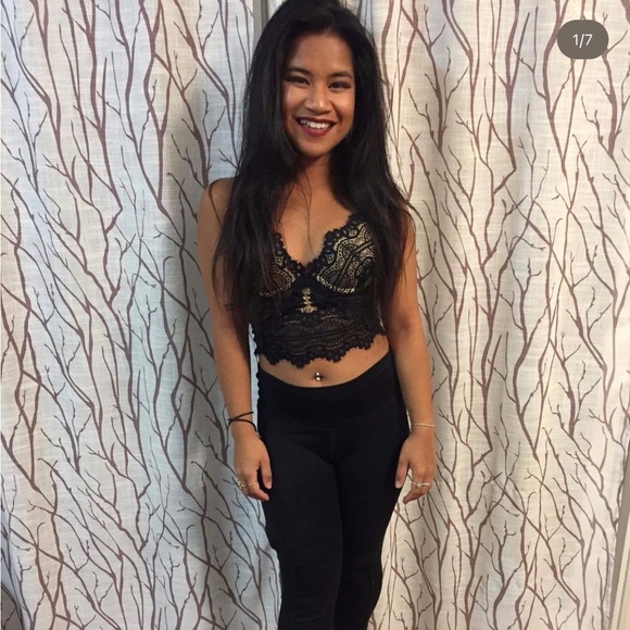 La Senza Lace Bustier/Bralette 🖤🤎 - Picture 1 of 6